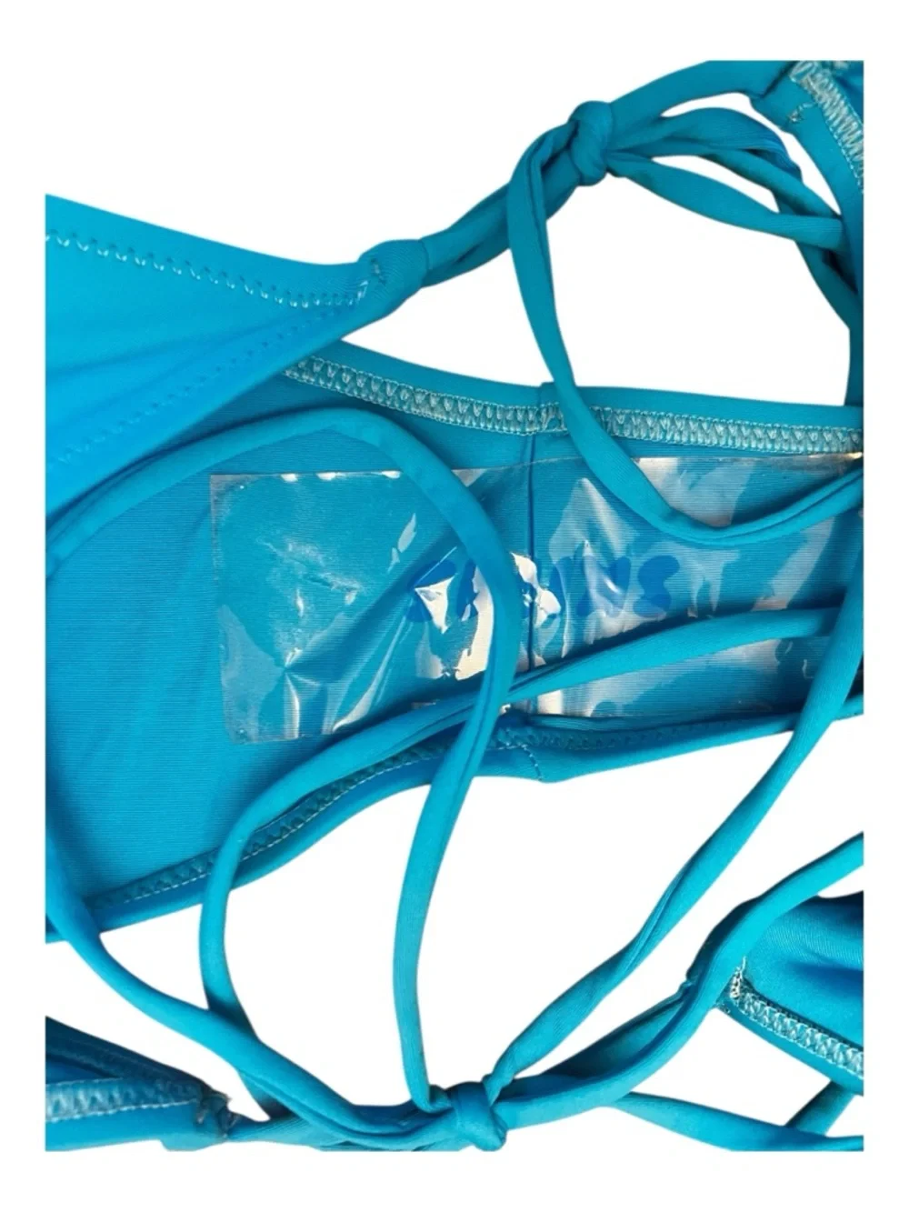 SKIMS Turquoise Signature Swim Lace Up Monokini - Size XL